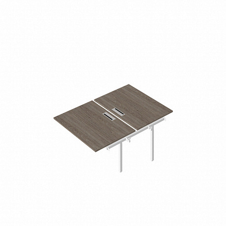 RP-4.1(x2)+F-64  Промежуточный сдвоенный стол с люком на металлокаркасе