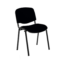 ИЗО Стул иск. кожа, каркас металл обивка черный V-4, каркас черный