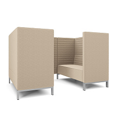 Руссо-2.3Т Переговорная 4-мест. 220x158x134 см микрошенилл Lounge 02 песок