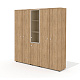 Шкаф для документов и одежды (комплектация 50) 203,6х37х200,8 Рио Директ / Rio Directвяз швейцарский