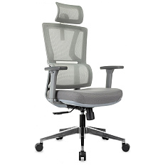 MC-G715N-H Кресло сетка/ткань,крест.алюм. серый GREY ID2026949