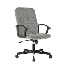 Triest Fabric Кресло ткань серый Light 19, крестовина черный, ID2100146