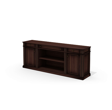 Dan-33 Греденция 200x44x78 Dante орех бреннерский/орех темный