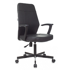 CH-605 Кресло экокожа, крестовина металл обивка черный, каркас металл ID 484854