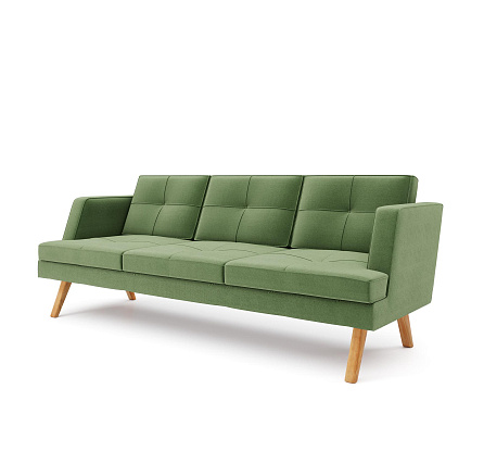 Свифт-3 Диван 3-х местный 201х82х85 микрошенилл Lounge 25 трава