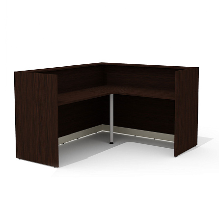 Стойка администратора угловая 181,8х161,8х109,8 венге/беж