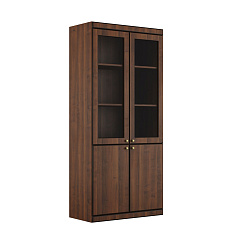 17500 Шкаф комбинированный 90x40x200 Bern темный орех