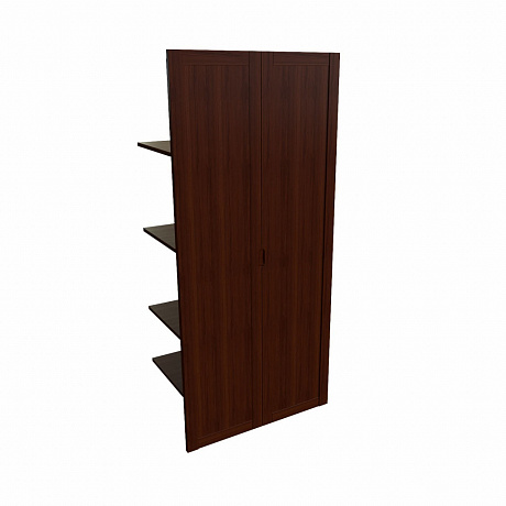 Zaragosa Наполнение двухстворчатого шкафа с деревянными дверьми и вешалкой