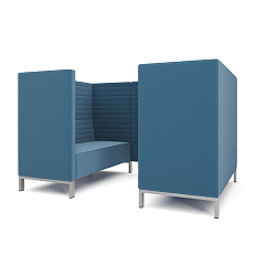 Руссо-2.3Т Переговорная 4-мест. 220x158x134 см микрошенилл Lounge 21 море