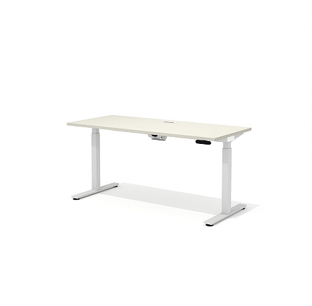 DD-70-2.1 + DD-1601-DD02 Прямой стол (подъёмный механизм) с люком Drive беж