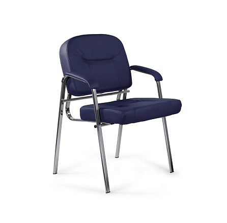 Форум CH Стул иск. кожа темно-синий Z-19, каркас хром