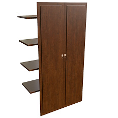 29552 Наполнение шкафа двухстворч. дерев дверь 1000х470х1970 WASHINGTON темный орех