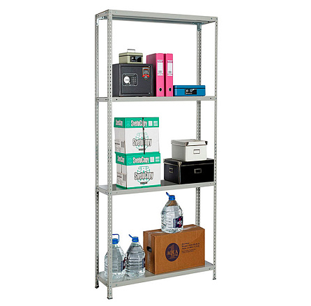 MS Standart Стеллаж 4 полки, серый