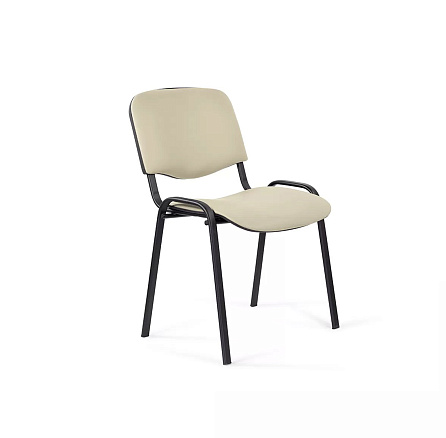 ИЗО BL Стул иск.кожа, каркас металл обивка бежевый Z-21, каркас черный