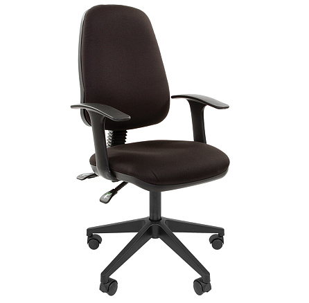 661 sl Кресло ткань, крестовина пластик обивка черный 15-21, каркас черный ID 7022357