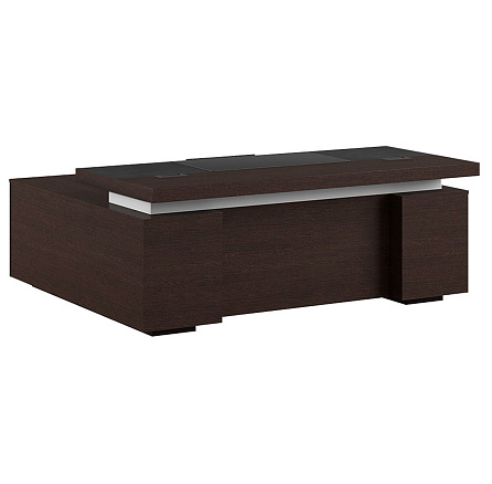 190101 Стол для руководителя 200x170x76 LIVERPOOL 200*90/180*76 венге