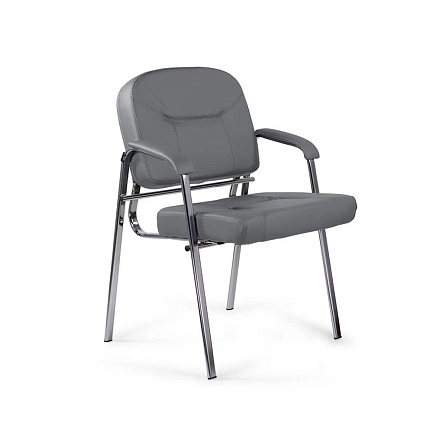 Форум CH Стул иск. кожа серый Z-71, каркас хром