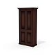 Dan-48 Гардероб 109,6x49x209 Dante орех бреннерский/орех темный