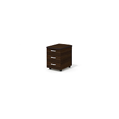 NT-31 Тумба мобильная 43x60x56,5 Ньютон / New.Tone орех Ондо шпон (Италия) /черный/8019