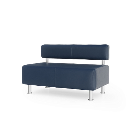 Максим-2 Диван 2-мест. 122x67x76 см Art-Vision 106 тёмно-синий