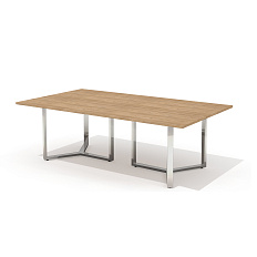 RD-230S Стол для переговоров 230x130x75 Рио Директ / Rio Direct вяз швейцарский/металл полированная 