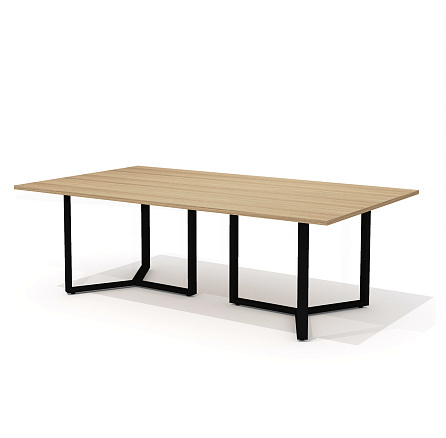 RD-230B Стол для переговоров 230x130x75 Rio Direct вяз швейцарский/металл черный