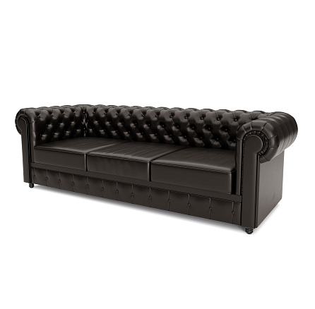 Честер-3 Диван 3-мест. 226x91x72 см Art-Vision 348 темно-коричневый