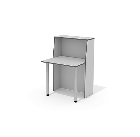 А-80 + L-710 (х2) Модуль стойки администратора c опорами Агат светло-серый