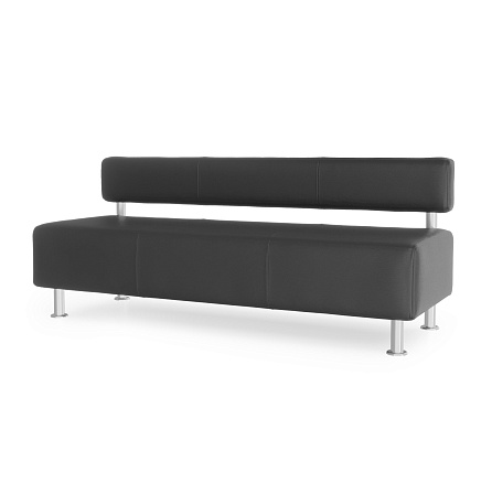 Максим-3 Диван 3-мест. 182x67x76 см Boom midnight черный