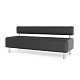 Максим-3 Диван 3-мест. 182x67x76 см Boom midnight черный