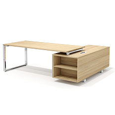 RD-200.1S + RD 35S L Стол руководителя левый Rio Direct швейцарский вяз