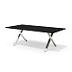 KVS-220k Cтол для переговоров на металлич. каркасе 220x110x75 Kvins Slim Fenix 0720 черный