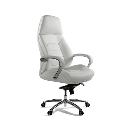 Porshe F181 ivory leather Кресло кожа+к/з слоновая кость, крестовина алюминий