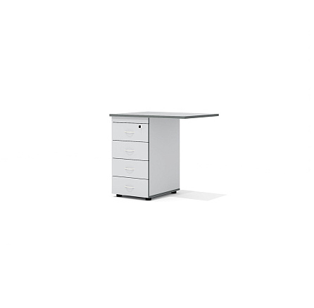 А-22 + А-38Т Приставная тумба Агат светло-серый