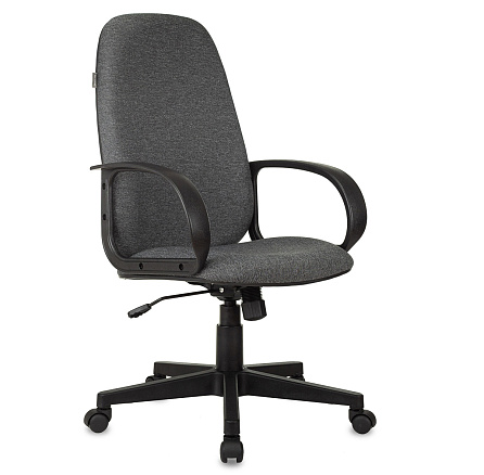 CH-808 AXSN Кресло ткань, крестовина пластик обивка темно-серый 3C1, каркас черный ID 1012993