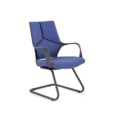 Айкью Н/п CH-710 BL Кресло ткань синий QH21-1308, полозья черный