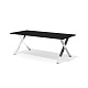 KVS-200k Cтол на металлическом каркасе 200x90x75 Kvins Slim Fenix 0720 черный