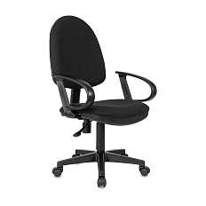 CH-300 Кресло ткань,крестовина пластик обивка черный 3C11, каркас черный ID 491230