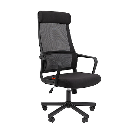 590 Chairman Кресло комбин.сетч.акрил/полиэстер черный/черный,крест.металл черный, 07134733