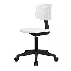 CH-200 Кресло пластик белый, крестовина черный, ID1931811