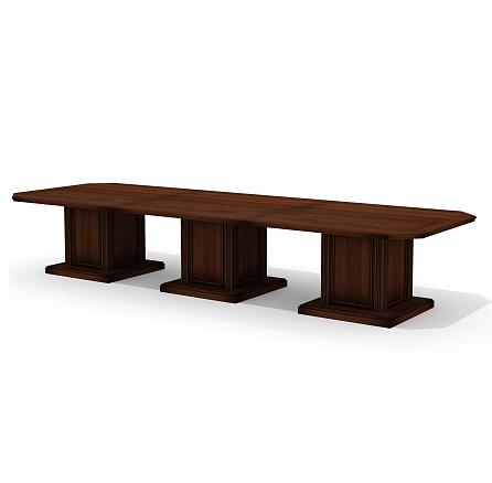 Dan-140 (x2) + Dan-140.1 Стол для переговоров орех бреннерский/орех темный