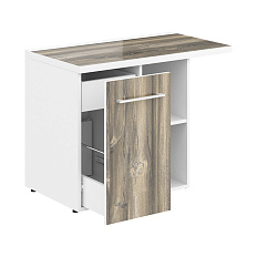 MCRT 1055L Тумба приставная 100x55x75 MORRIS дуб базель/белый