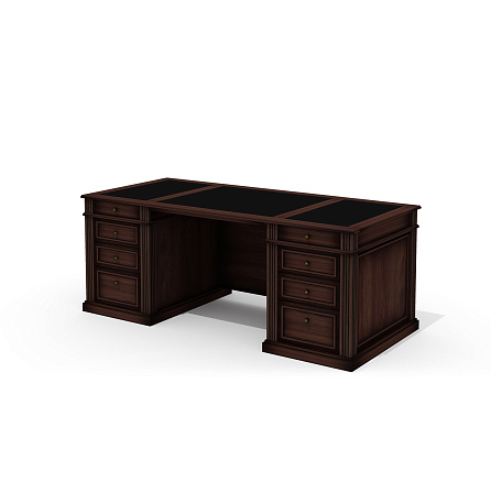 Dan-201.1 Стол руководителя 201x91x78 Dante орех бреннерский/орех темный