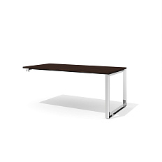 RD-180.1S Стол руководителя 180x90x75 Rio Direct венге/металл полированная сталь