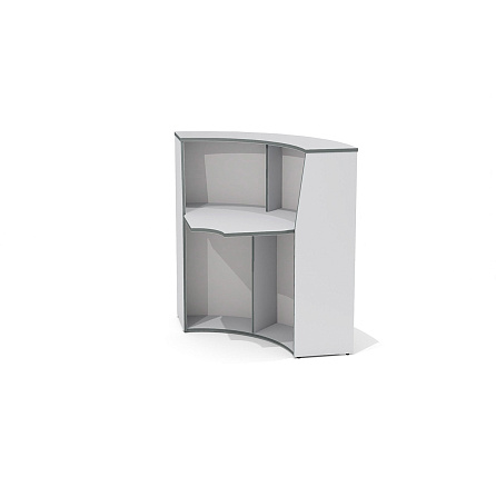 А-90 Модуль стойки администратора 90x90x120 Агат светло-серый N/светло-серый