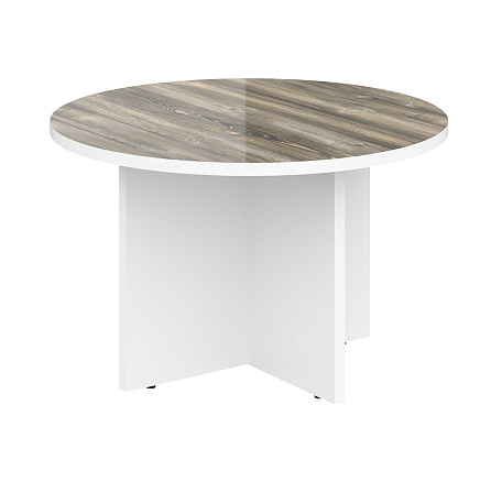 MCT 120 Стол круглый d=120x75 MORRIS дуб базель/белый