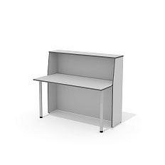 А-140 + L-710 (х2) Модуль стойки администратора с опорами Агат светло-серый