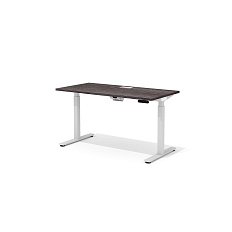 DD-70-3.1 + DD-1601-DD02 Прямой стол (подъёмный механизм) с люком Drive чёрный ясень