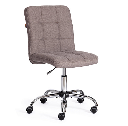 FIESTA Кресло ткань рогожка Nice, мокко (серо-бежевая), крестовина хром, код 24702