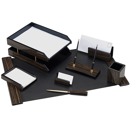 8FE-1A Настольный набор Good Sunrise (8 предметов) черное дерево дерево/МДФ черный, ID811865